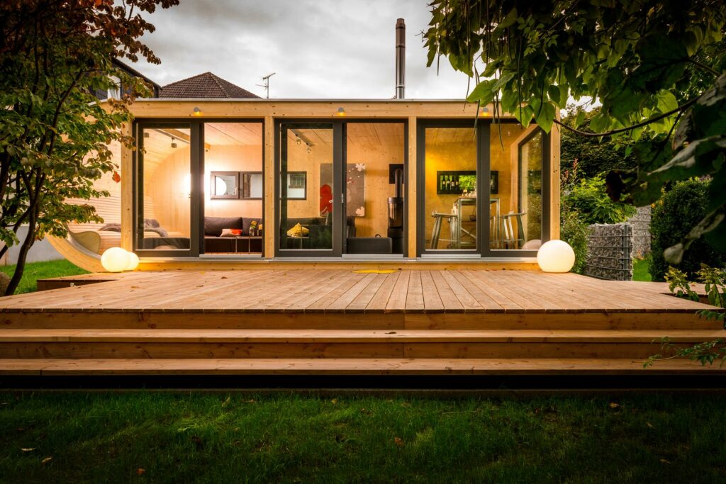 Gartenwohnzimmer-Design-Gartenhaus